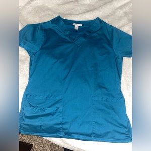 Women’s Teal blue scrub top Amazon Basic